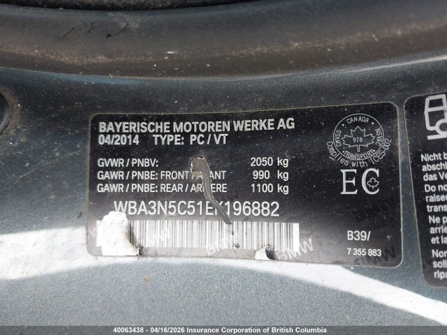 Aukcja sprzedaży 2014 Bmw 428i, vin: WBA3N5C51EK196882, numer aukcji: 40063438