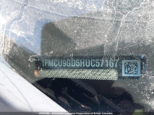 1FMCU9GD5HUC57167 Ford ESCAPE SE
