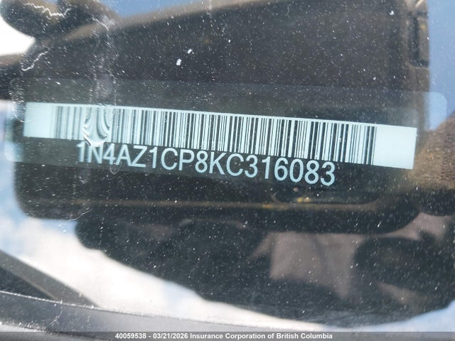 1N4AZ1CP8KC316083 Nissan Leaf S/sl/sv
