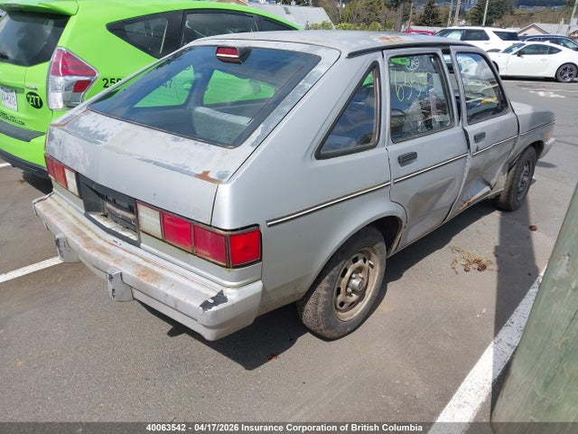 1986 Chevrolet Chevette Cs მანქანა იყიდება აუქციონზე, vin: 1G1TB68C6GA196323, აუქციონის ნომერი: 40063542