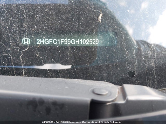 2HGFC1F99GH102529 Honda Civic