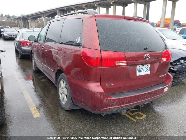 2004 Toyota Sienna Ce/le მანქანა იყიდება აუქციონზე, vin: 5TDZA23C94S077068, აუქციონის ნომერი: 40061109