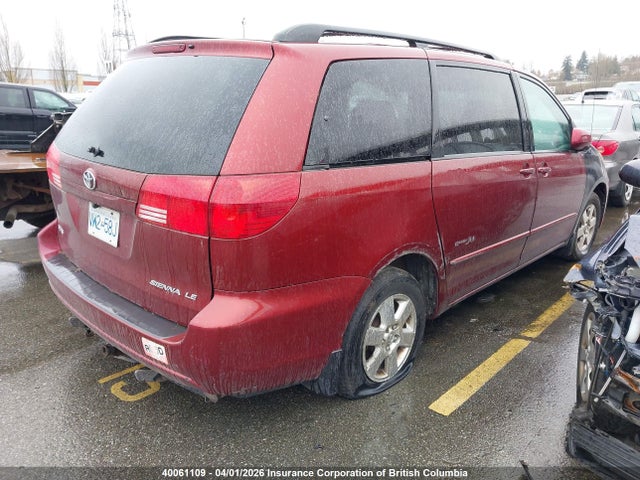 2004 Toyota Sienna Ce/le მანქანა იყიდება აუქციონზე, vin: 5TDZA23C94S077068, აუქციონის ნომერი: 40061109