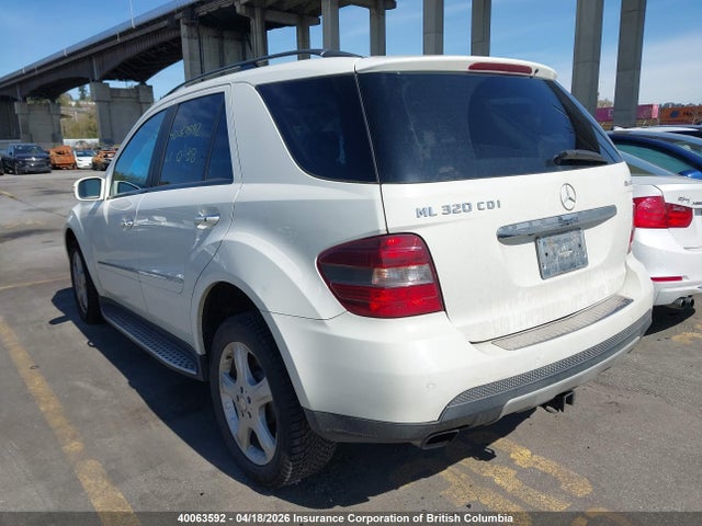 Aukcja sprzedaży 2008 Mercedes-benz Ml 320 Cdi, vin: 4JGBB22E48A349333, numer aukcji: 40063592