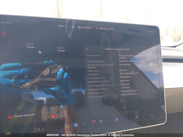 5YJ3E1EA5LF734743 Tesla MODEL 3