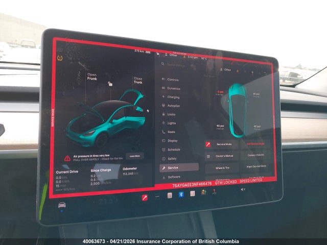 Продажа на аукционе авто 2022 Tesla Model Y Long Range, vin: 7SAYGAEE3NF466476, номер лота: 40063673
