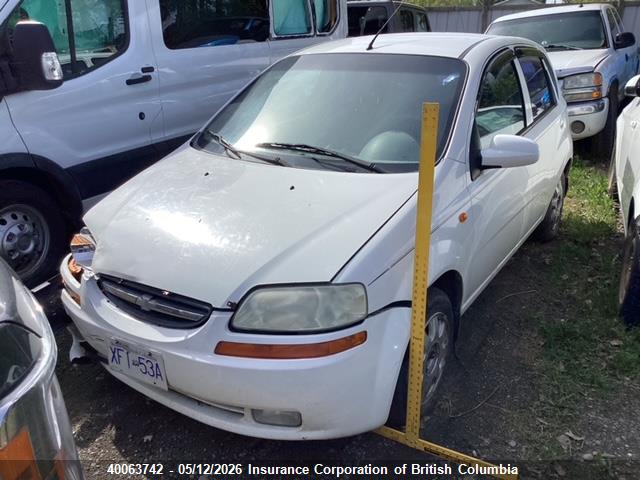 Aukcja sprzedaży 2004 Chevrolet Aveo, vin: KL1TD62694B137798, numer aukcji: 40063742