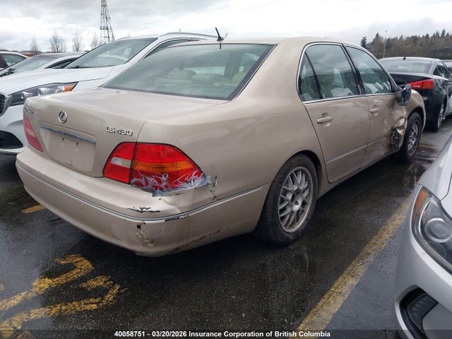 Aukcja sprzedaży 2002 Lexus Ls 430, vin: JTHBN30F420064379, numer aukcji: 40058751