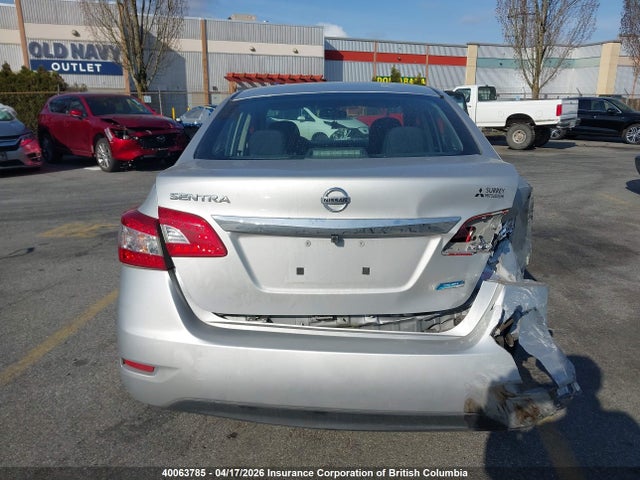 2014 Nissan Sentra S/sv/sr/sl მანქანა იყიდება აუქციონზე, vin: 3N1AB7AP7EL641498, აუქციონის ნომერი: 40063785