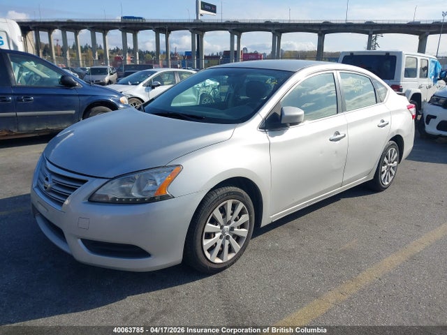 2014 Nissan Sentra S/sv/sr/sl მანქანა იყიდება აუქციონზე, vin: 3N1AB7AP7EL641498, აუქციონის ნომერი: 40063785