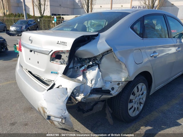 2014 Nissan Sentra S/sv/sr/sl მანქანა იყიდება აუქციონზე, vin: 3N1AB7AP7EL641498, აუქციონის ნომერი: 40063785