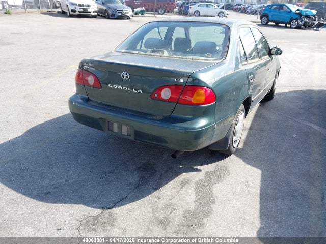 2001 Toyota Corolla Ce/le/s მანქანა იყიდება აუქციონზე, vin: 2T1BR12E61C843074, აუქციონის ნომერი: 40063801