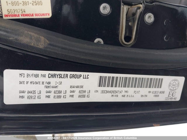 Продаж на аукціоні авто 2010 Dodge Caliber Sxt, vin: 1B3CB4HA2AD547147, номер лоту: 40054397