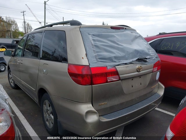 2004 Toyota Sienna Ce/le მანქანა იყიდება აუქციონზე, vin: 5TDZA23C04S135052, აუქციონის ნომერი: 40063976