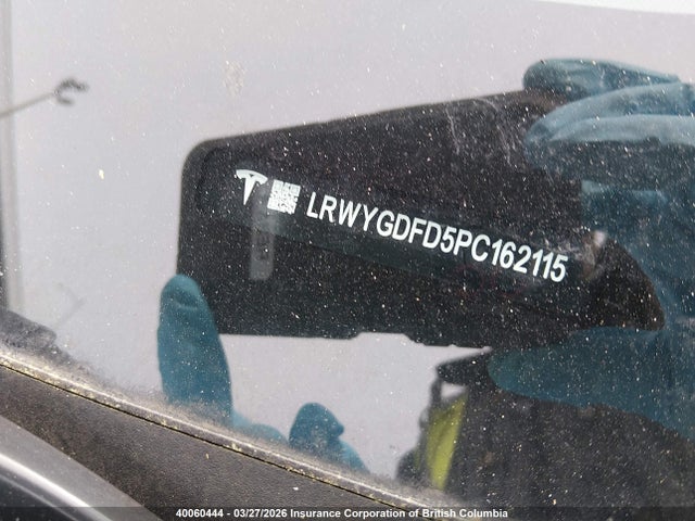 Продажа на аукционе авто 2023 Tesla Model Y, vin: LRWYGDFD5PC162115, номер лота: 40060444