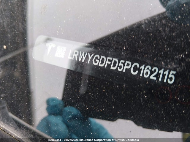 Продажа на аукционе авто 2023 Tesla Model Y, vin: LRWYGDFD5PC162115, номер лота: 40060444