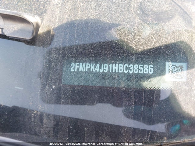 40064013 :رقم المزاد ، 2FMPK4J91HBC38586 vin ، 2017 Ford Edge مزاد بيع