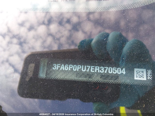 Продажа на аукционе авто 2014 Ford Fusion Se Phev, vin: 3FA6P0PU7ER370504, номер лота: 40064027