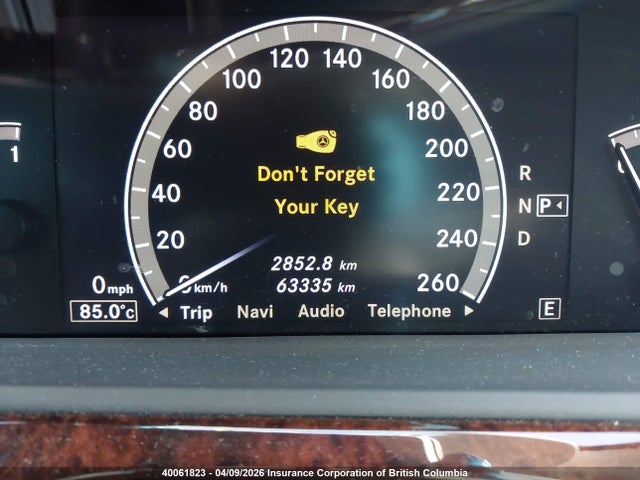 Aukcja sprzedaży 2012 Mercedes-benz S 550 4matic, vin: WDDNF9EB5CA489423, numer aukcji: 40061823