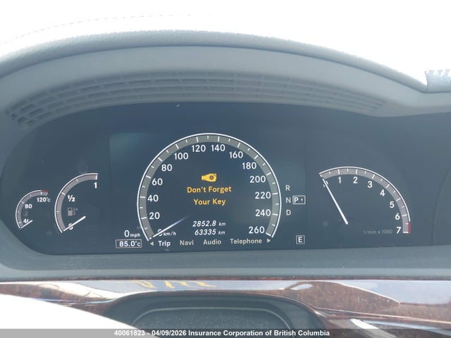 Aukcja sprzedaży 2012 Mercedes-benz S 550 4matic, vin: WDDNF9EB5CA489423, numer aukcji: 40061823