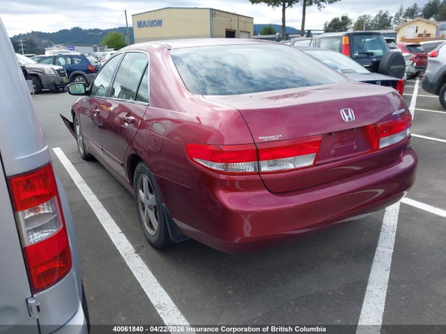 Aukcja sprzedaży 2003 Honda Accord Ex, vin: 1HGCM56603A810724, numer aukcji: 40061840