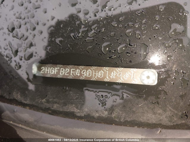 Aukcja sprzedaży 2013 Honda Civic Lx, vin: 2HGFB2F49DH014914, numer aukcji: 40061853
