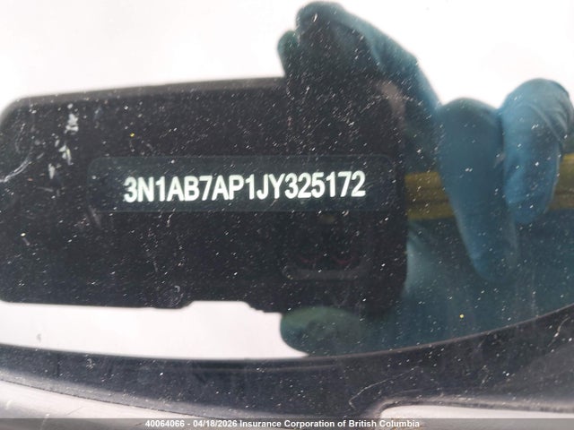 2018 Nissan Sentra S/sv/sr/sl მანქანა იყიდება აუქციონზე, vin: 3N1AB7AP1JY325172, აუქციონის ნომერი: 40064066