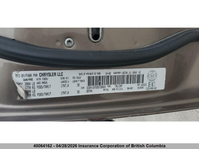 Продажа на аукционе авто 2009 Dodge Ram 1500, vin: 1D3HV18T69S728603, номер лота: 40064162