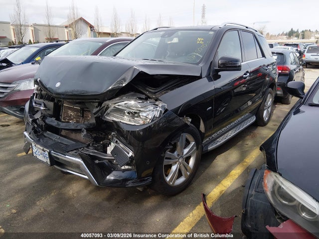 Aukcja sprzedaży 2012 Mercedes-benz Ml 350 4matic, vin: 4JGDA5HB6CA002637, numer aukcji: 40057093