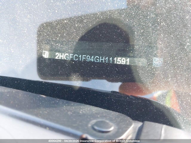 Aukcja sprzedaży 2016 Honda Civic, vin: 2HGFC1F94GH111591, numer aukcji: 40064290