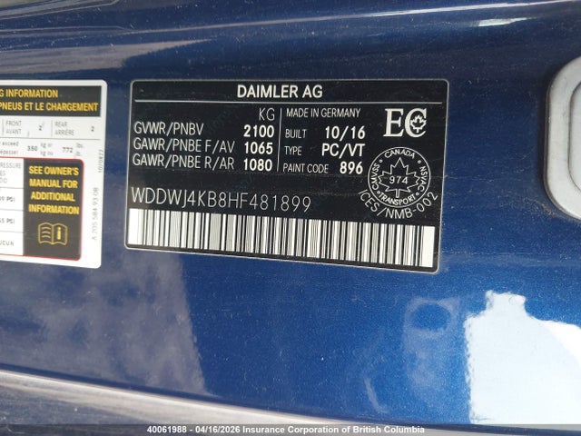 WDDWJ4KB8HF481899 Mercedes-Benz C 300 4mati