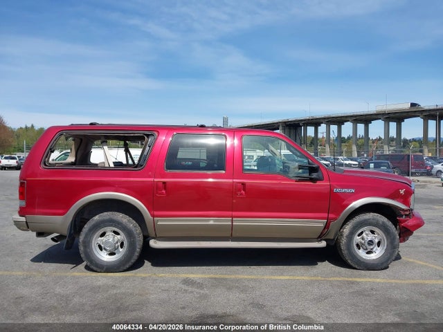 40064334 :رقم المزاد ، 1FMSU45F93EA17027 vin ، 2003 Ford Excursion Eddie Bauer مزاد بيع