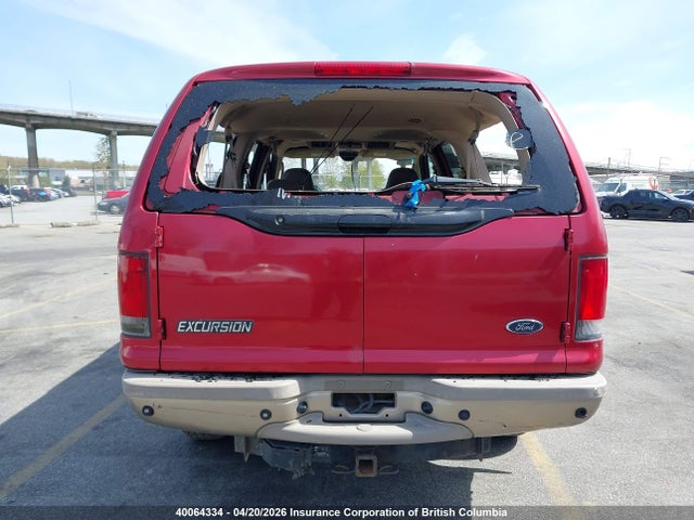 40064334 :رقم المزاد ، 1FMSU45F93EA17027 vin ، 2003 Ford Excursion Eddie Bauer مزاد بيع