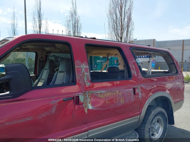 40064334 :رقم المزاد ، 1FMSU45F93EA17027 vin ، 2003 Ford Excursion Eddie Bauer مزاد بيع