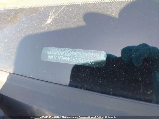 5N1AN0NW3EN812403 Nissan Xterra X/s/pro-4x