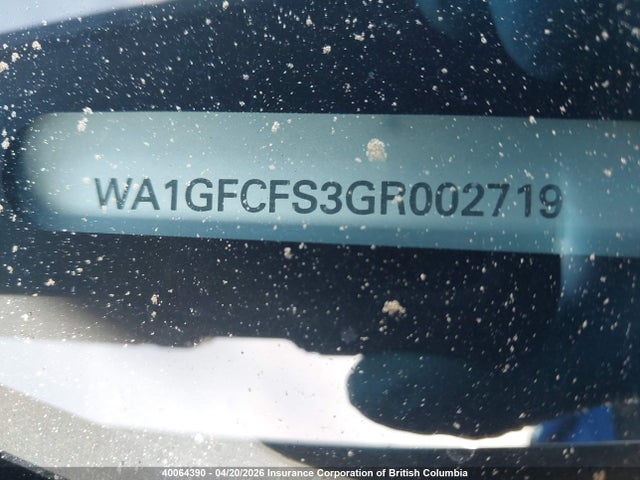 Продаж на аукціоні авто 2016 Audi Q3, vin: WA1GFCFS3GR002719, номер лоту: 40064390