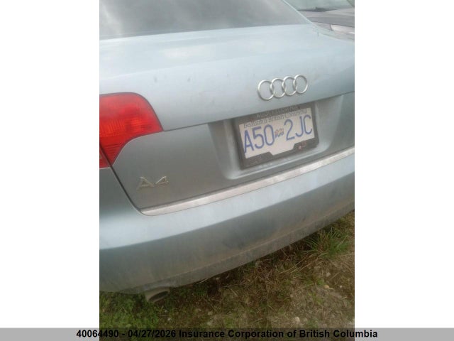 Продаж на аукціоні авто 2006 Audi A4, vin: WAUDF68E16A000494, номер лоту: 40064490