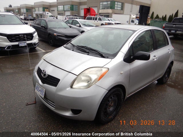 40064504 :رقم المزاد ، JTDKT923075083695 vin ، 2007 Toyota Yaris مزاد بيع