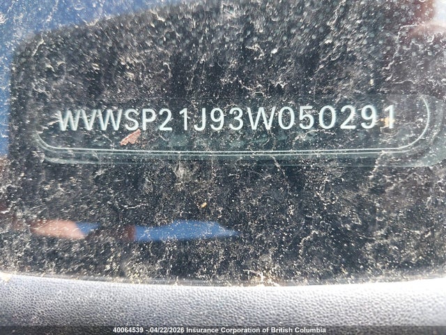 Aukcja sprzedaży 2003 Volkswagen Jetta, vin: WVWSP21J93W050291, numer aukcji: 40064539