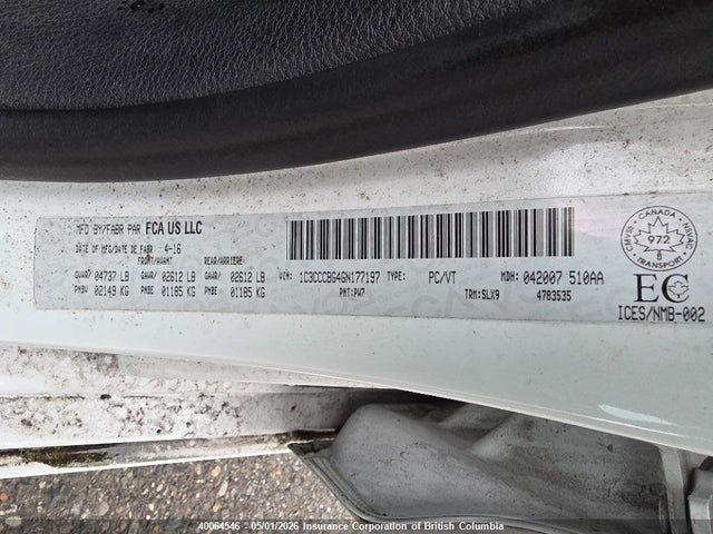 Продажа на аукционе авто 2016 Chrysler 200, vin: 1C3CCCBG4GN177197, номер лота: 40064546