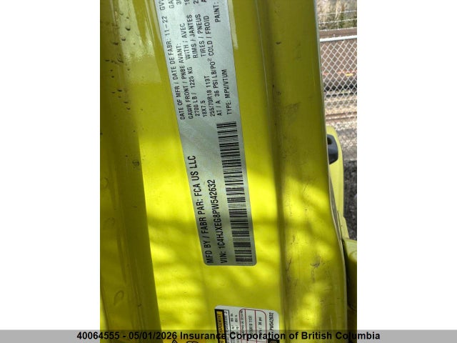 1C4HJXEG8PW542632 Jeep Wrangler 4-door Sahara