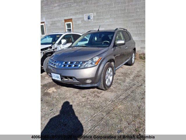 2003 Nissan Murano Sl/se მანქანა იყიდება აუქციონზე, vin: JN8AZ08W83W217286, აუქციონის ნომერი: 40064564