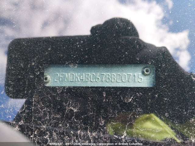 40062437 :رقم المزاد ، 2FMDK48C67BB20715 vin ، 2007 Ford Edge Sel مزاد بيع