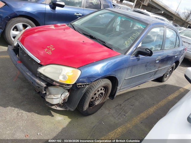 Aukcja sprzedaży 2001 Honda Civic Dx, vin: 2HGES16331H930206, numer aukcji: 40061182