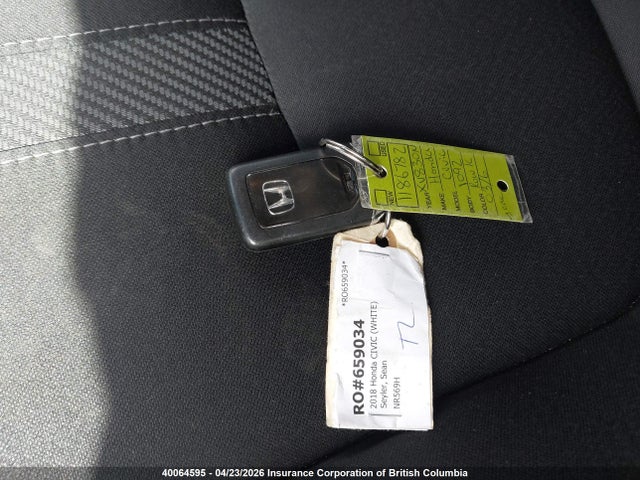 40064595 :رقم المزاد ، 2HGFC2F6XJH019968 vin ، 2018 Honda Civic مزاد بيع
