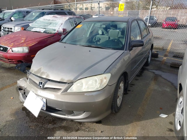Aukcja sprzedaży 2005 Honda Civic Dx Vp, vin: 2HGES163X5H004312, numer aukcji: 40061137