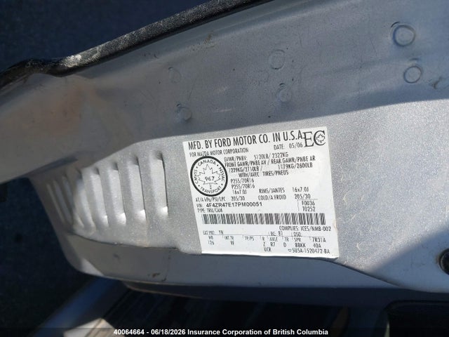 2007 Mazda B4000 მანქანა იყიდება აუქციონზე, vin: 4F4ZR47E17PM00051, აუქციონის ნომერი: 40064664