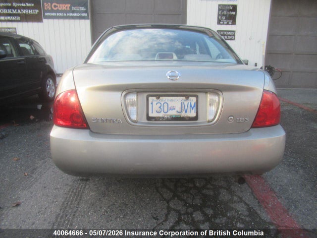 2004 Nissan Sentra 1.8/1.8s მანქანა იყიდება აუქციონზე, vin: 3N1CB51D04L459756, აუქციონის ნომერი: 40064666