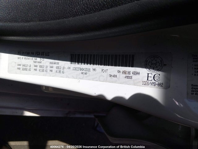 Aukcja sprzedaży 2016 Chrysler 200 Lx, vin: 1C3CCCFBXGN123191, numer aukcji: 40064276