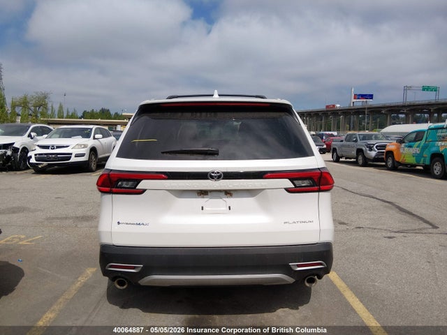 2024 Toyota Grand Highlander Hybrid Platinum მანქანა იყიდება აუქციონზე, vin: 5TDADAB54RS010466, აუქციონის ნომერი: 40064887